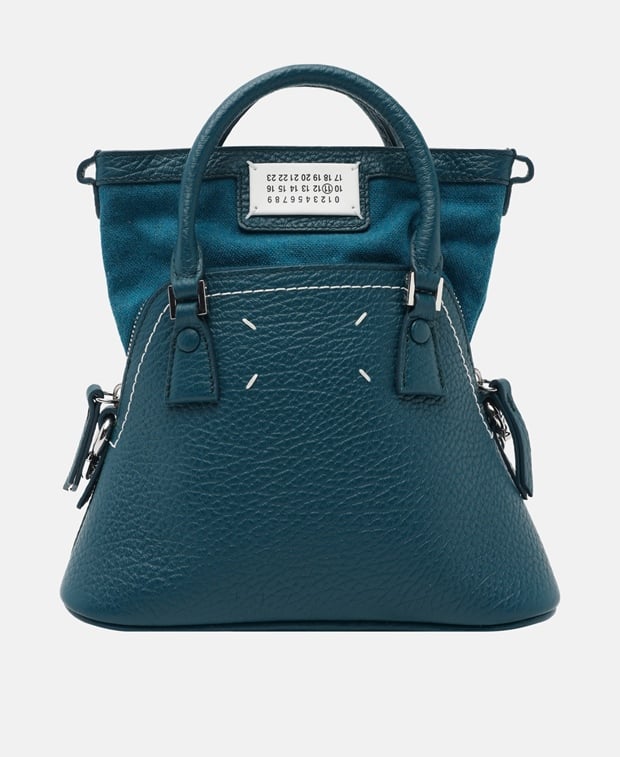 Maison Margiela Leather handbag Petrol