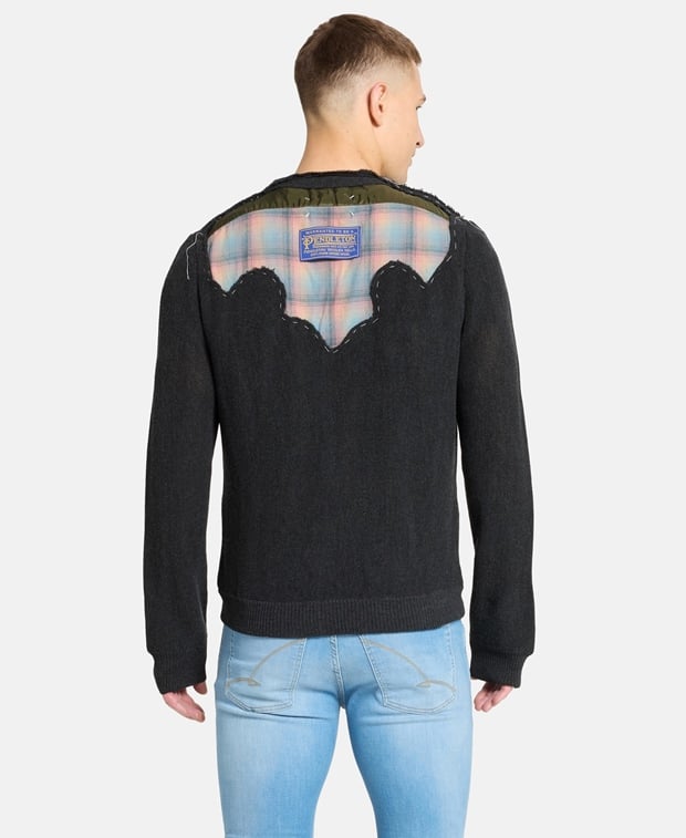 Maison Margiela Traditional knitted cardigan Grey