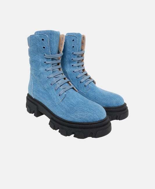 Gia Borghini Lace-up boots Blue