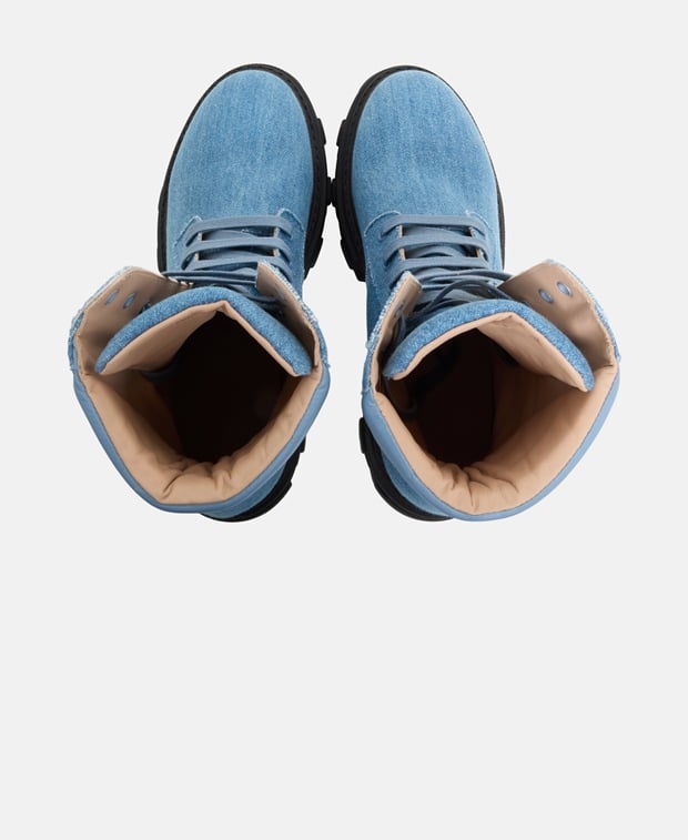 Gia Borghini Lace-up boots Blue