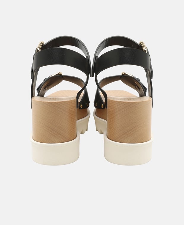 Stella McCartney Elyse Wedge sandals Black