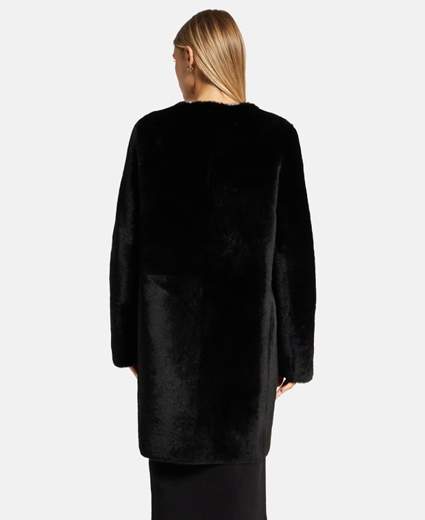 Yves Salomon Reversible lamb leather jacket Black