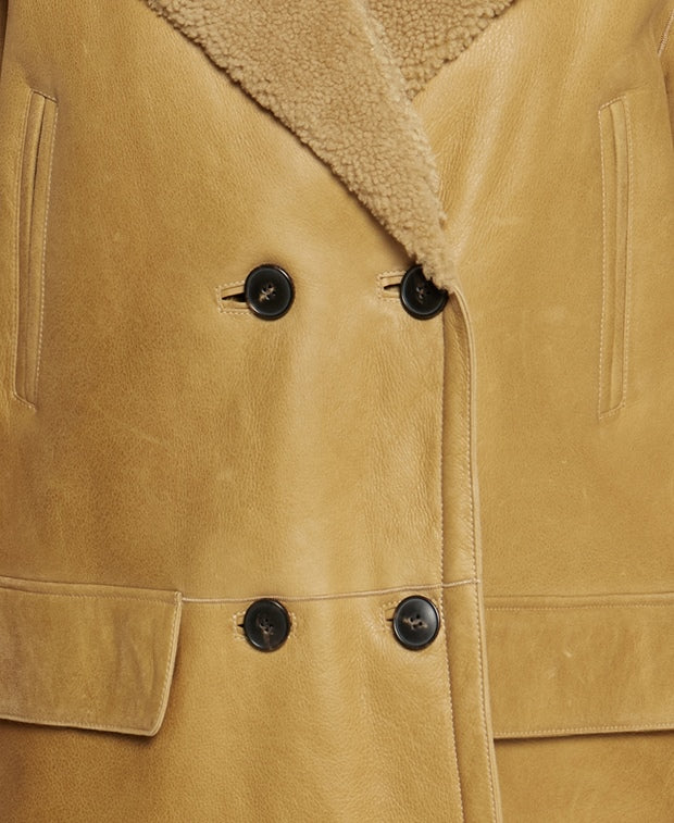 Yves Salomon Leather coat