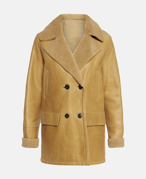 Yves Salomon Leather coat