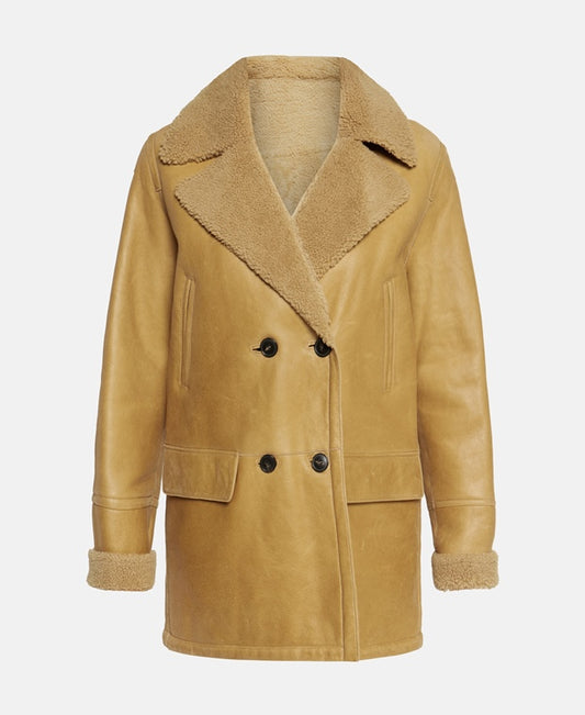 Yves Salomon Leather coat