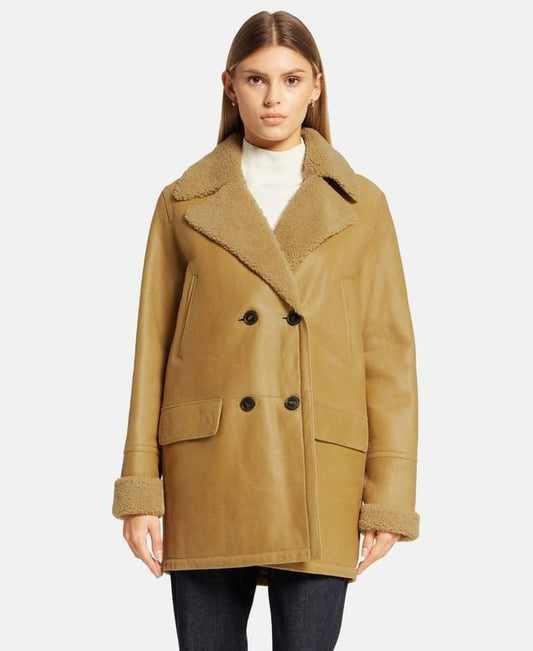 Yves Salomon Leather coat