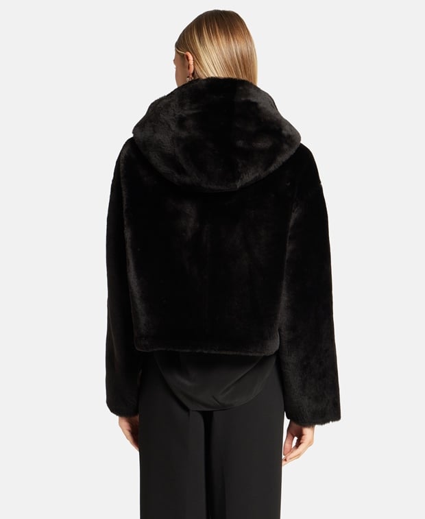 Yves Salomon Lamb fur jacket Brown
