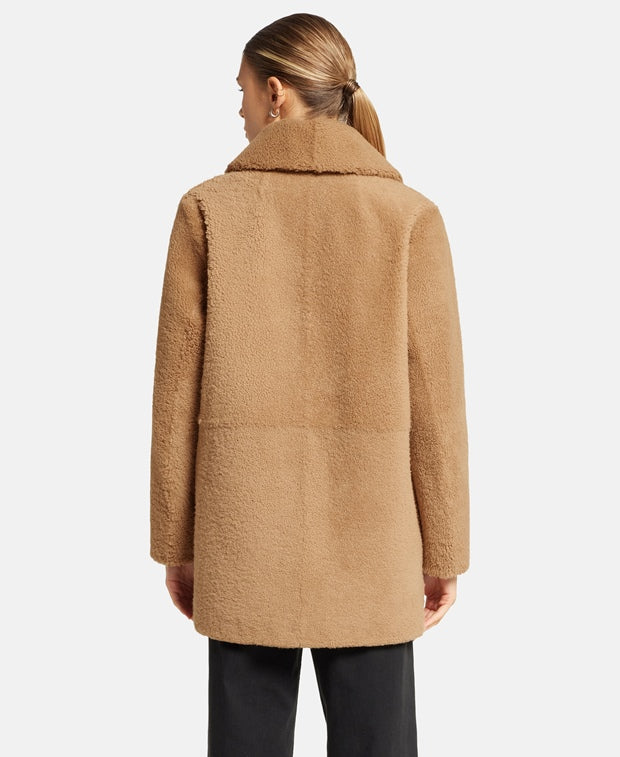 Yves Salomon Lamb leather coat