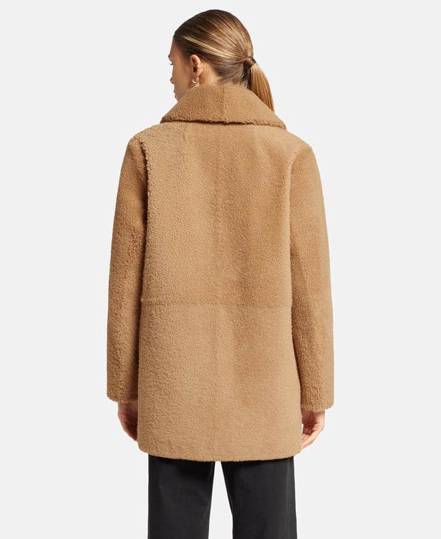 Yves Salomon Lamb leather coat
