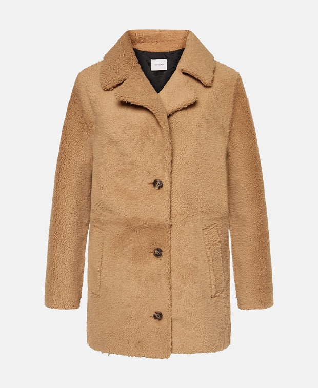 Yves Salomon Lamb leather coat