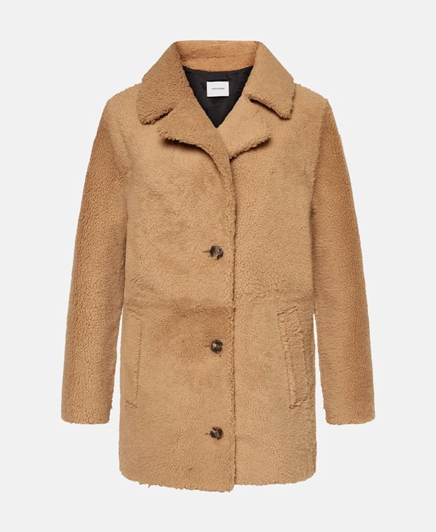 Yves Salomon Lamb leather coat