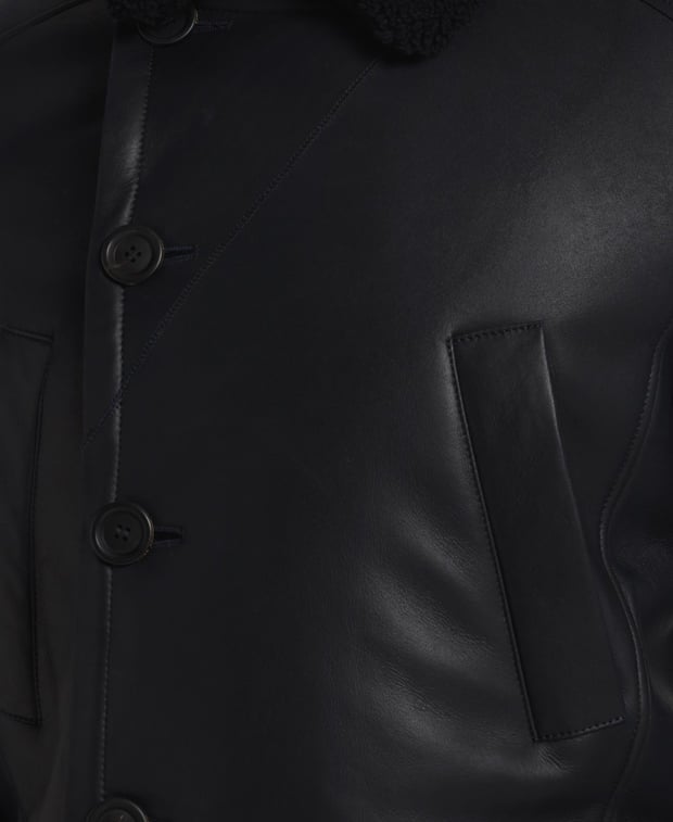 Yves Salomon Leather coat