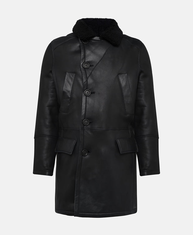 Yves Salomon Leather coat