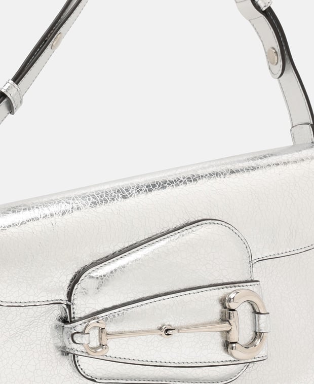 Gucci Leather shoulder bag Silver