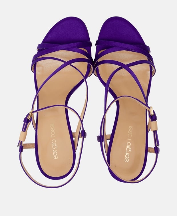 Sergio Rossi Bon Ton 090 Ankle strap sandals Purple