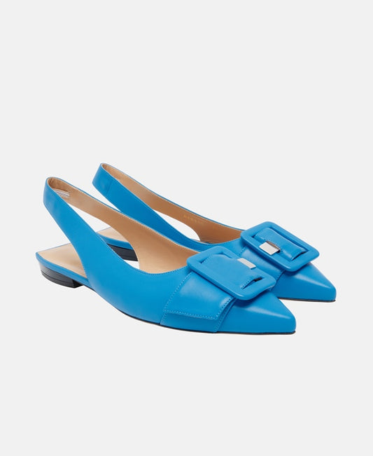 Sergio Rossi Milano Mia 010 Slingback ballerina Blue