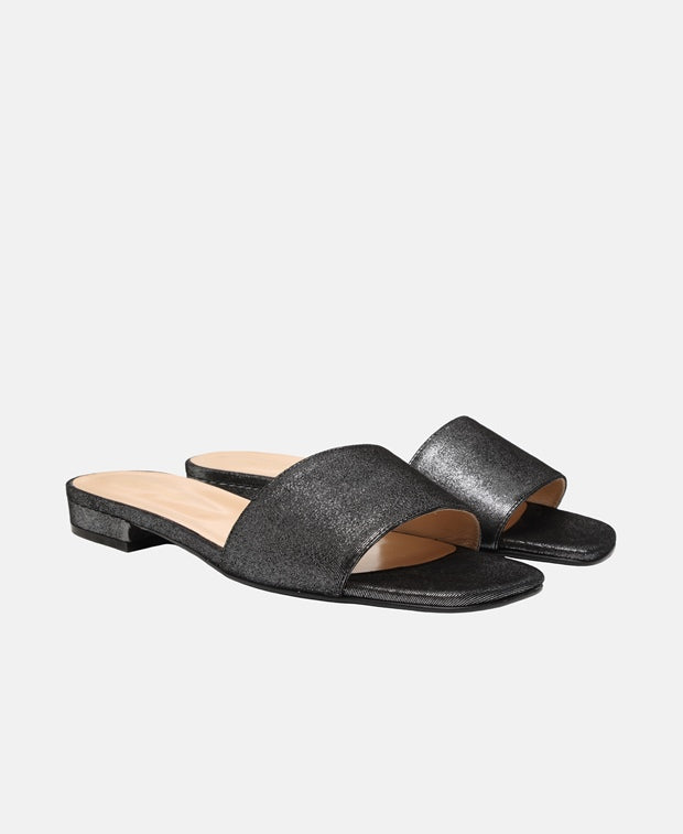 Sergio Rossi Mules Peach Antracite