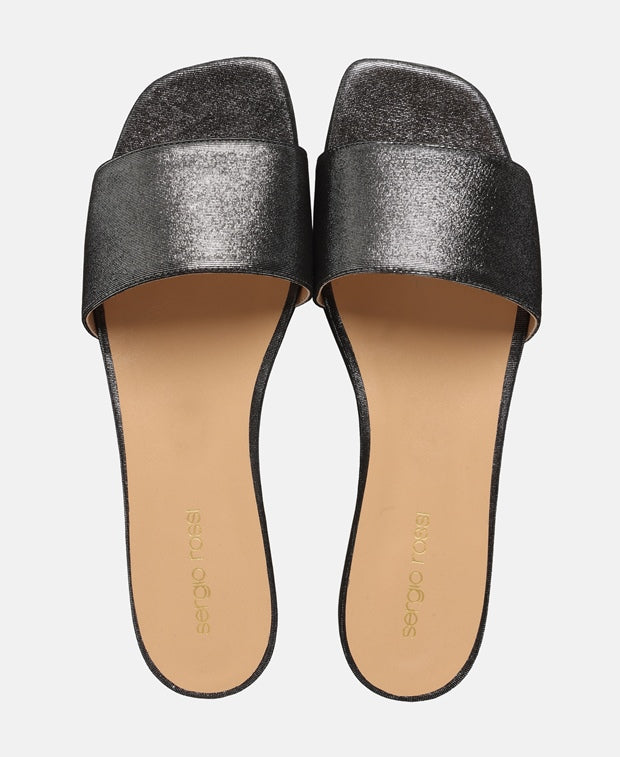 Sergio Rossi Mules Peach Antracite