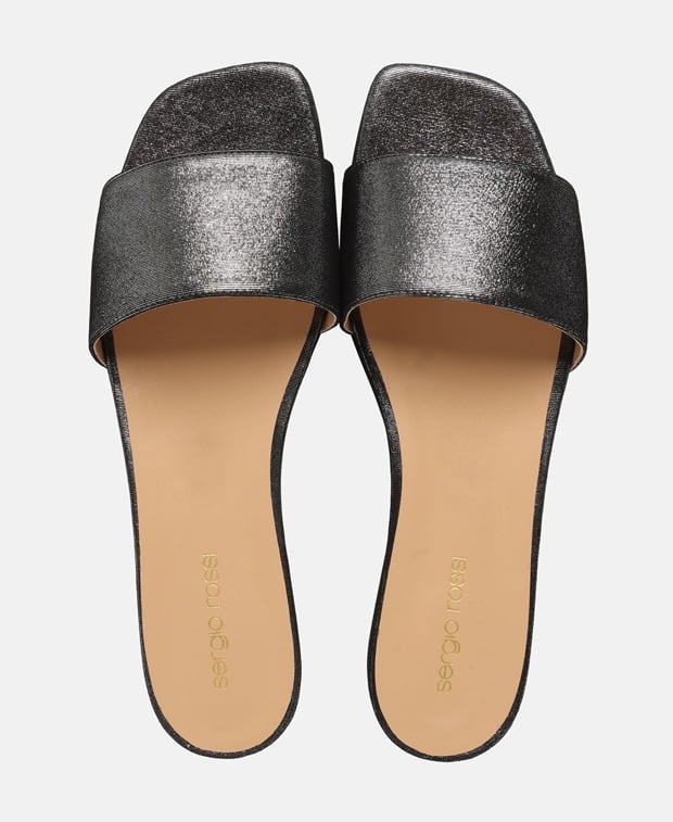 Sergio Rossi Mules Peach Antracite