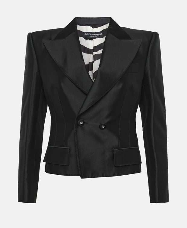 Dolce & Gabbana Silk blazer Black