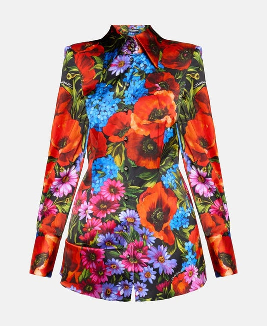 Dolce & Gabbana Long-sleeved blouse Red