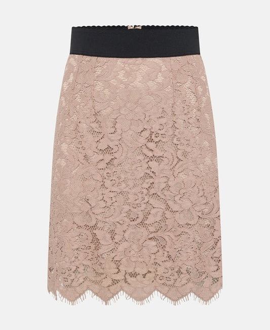Dolce & Gabbana Lace skirt Soft Beige