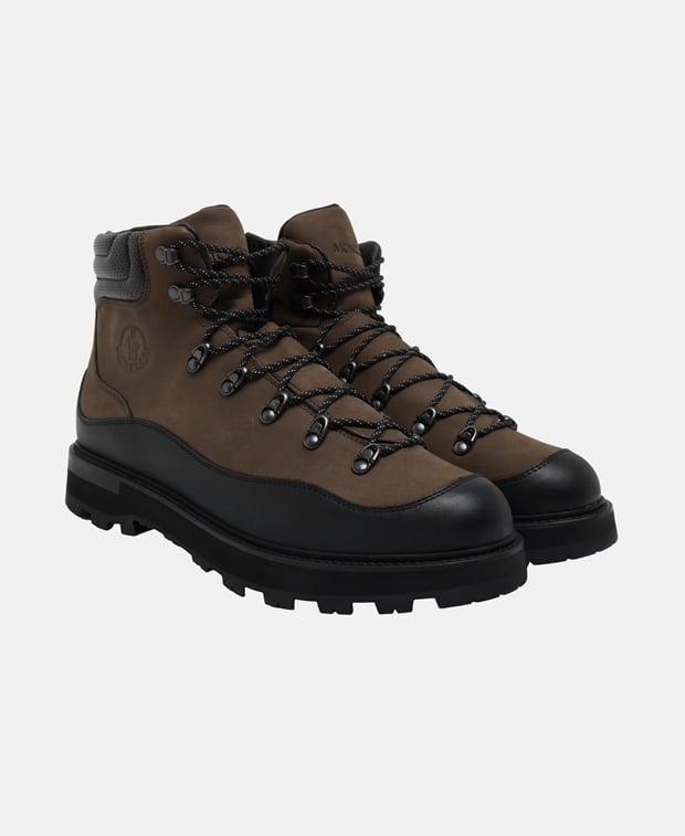 Moncler Lace-up boots Dark Brown