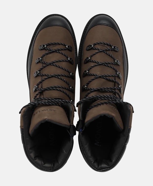 Moncler Lace-up boots Dark Brown