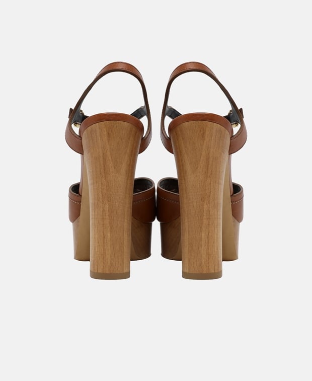 Celine Platform sandals Terracotta