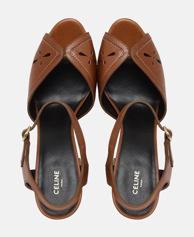 Celine Platform sandals Terracotta