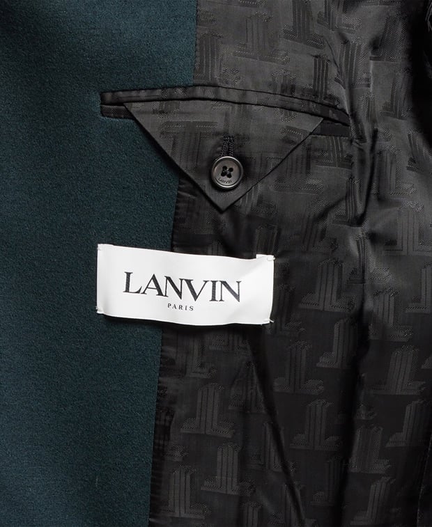 Lanvin Wool suit jacket Dark Green