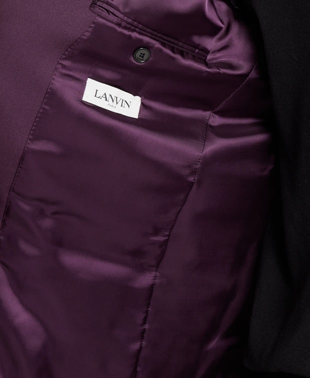 Lanvin Wool suit jacket Purple