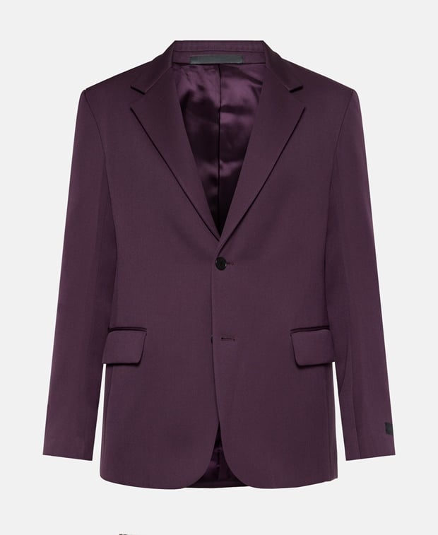 Lanvin Wool suit jacket Purple