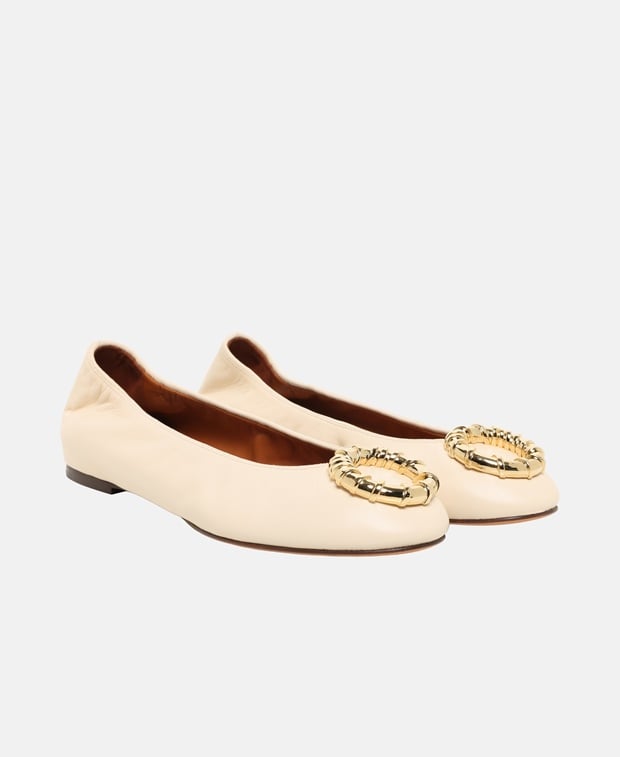Lanvin Bamb03 Ballet flats Putty