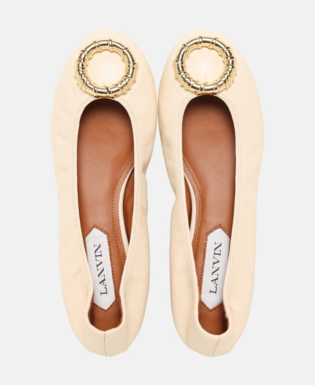 Lanvin Bamb03 Ballet flats Putty