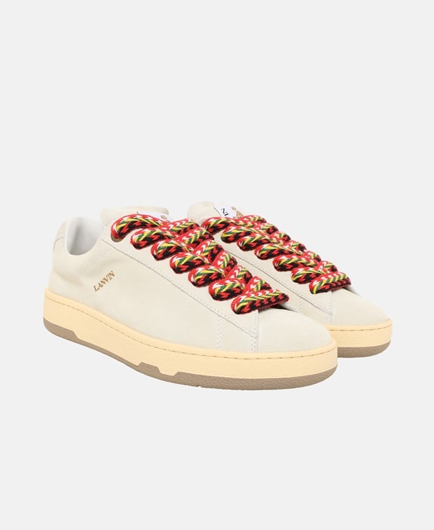 Lanvin Basses Curb Lite Sneakers White