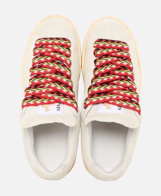 Lanvin Basses Curb Lite Sneakers White