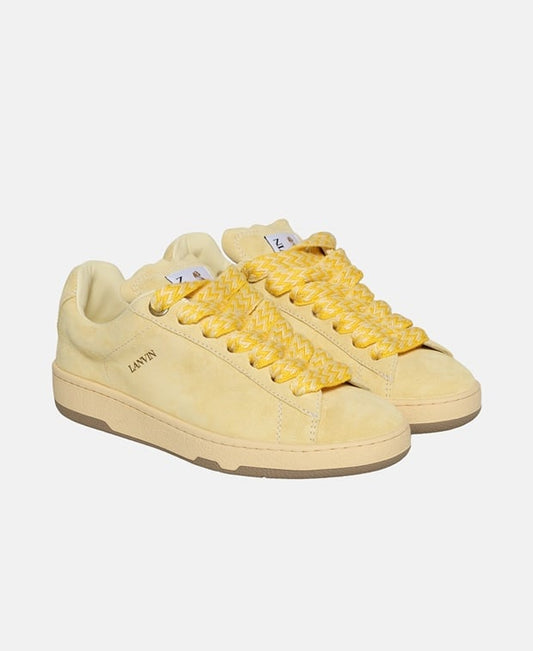 Lanvin Basses Curb Lite Sneakers Oatmeal