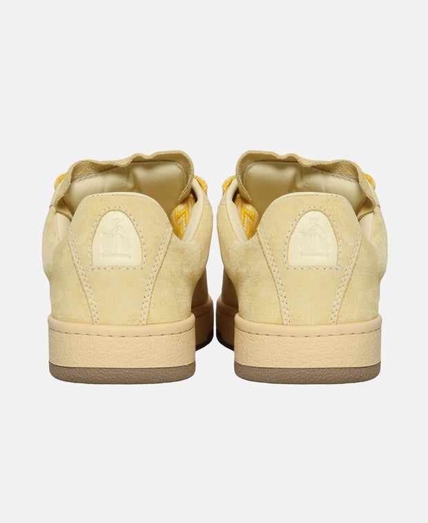 Lanvin Basses Curb Lite Sneakers Oatmeal