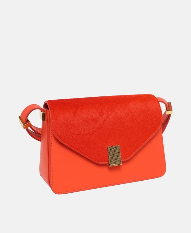 Lanvin Leather shoulder bag Orange
