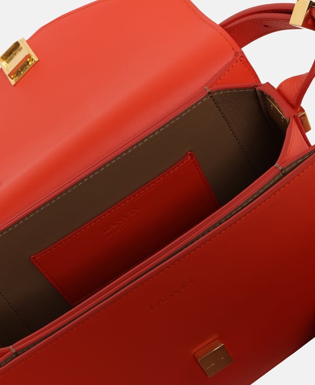Lanvin Leather shoulder bag Orange