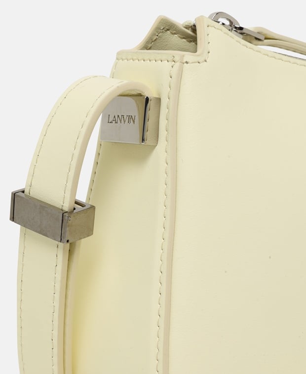 Lanvin Concerto Leather shoulder bag Light Yellow