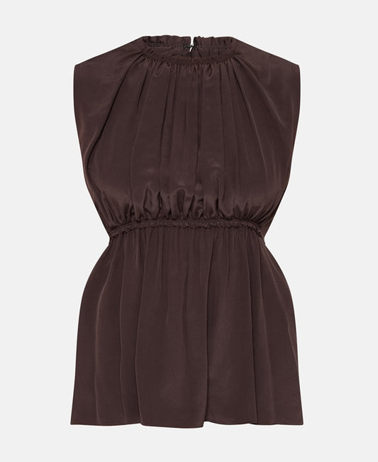 Lanvin Silk top Dark Brown