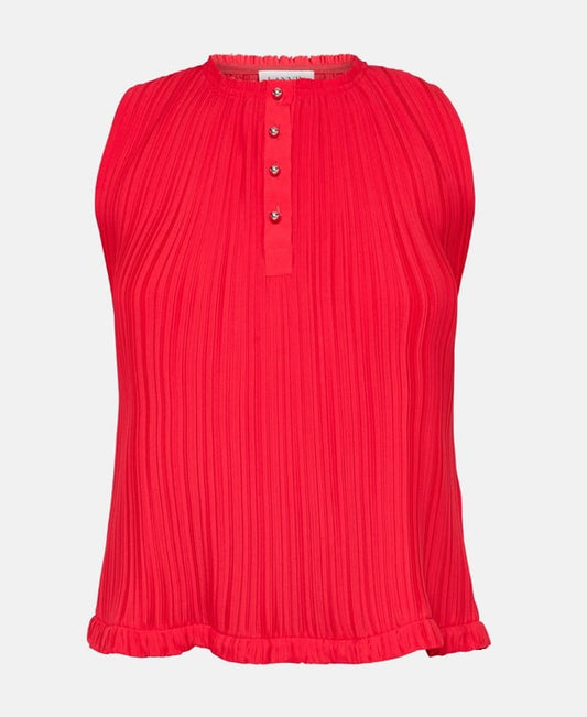 Lanvin Sleeveless blouse Brick Red