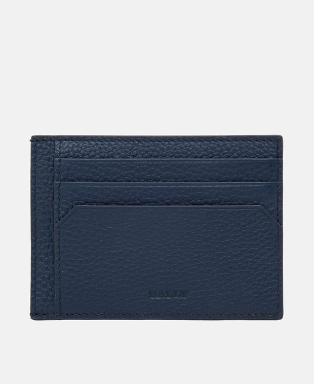 Bally Leather card holder Navy