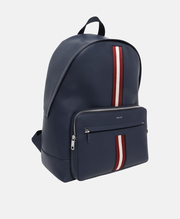 Bally Palladio Leather backpack Dark Blue
