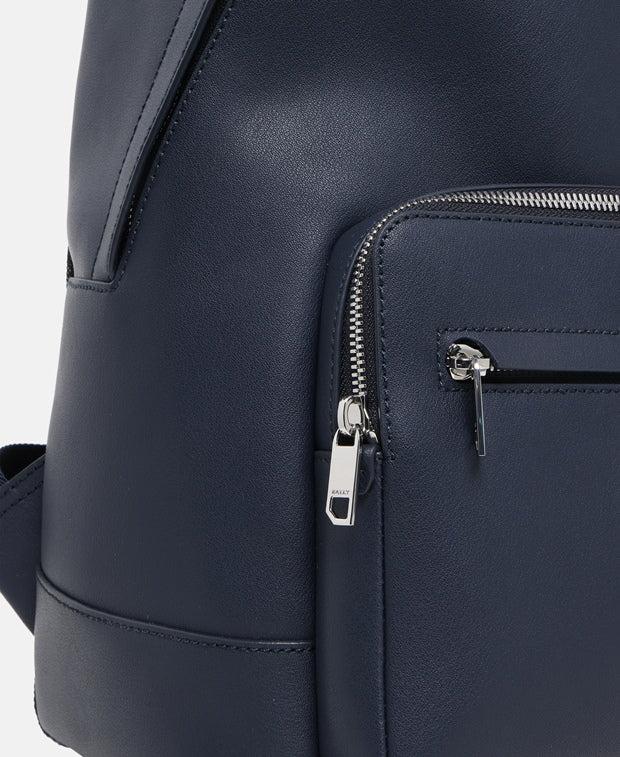 Bally Palladio Leather backpack Dark Blue