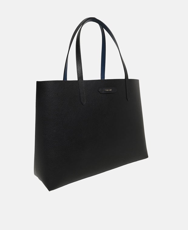 Bally Shopper and cosmetic bag set Black
