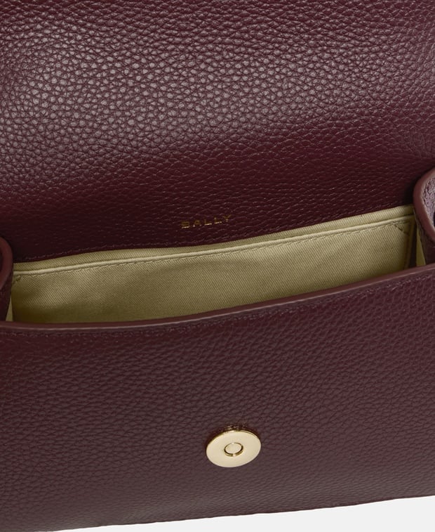 Bally Leather cross body bag Bordeaux