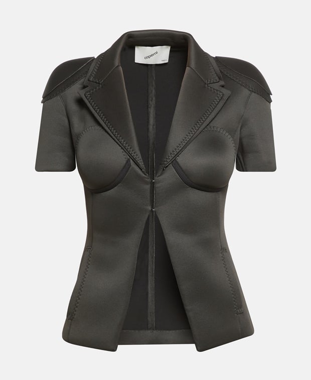 Coperni Leather-look blazer Black
